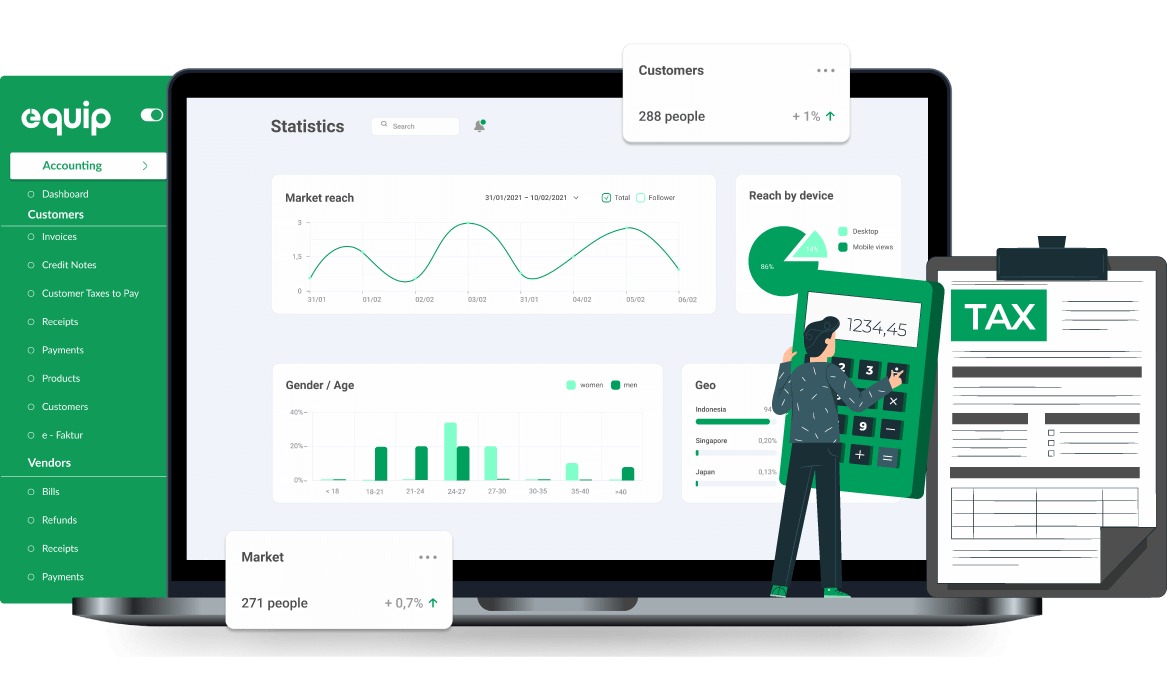 Dashboard Accounting Equip