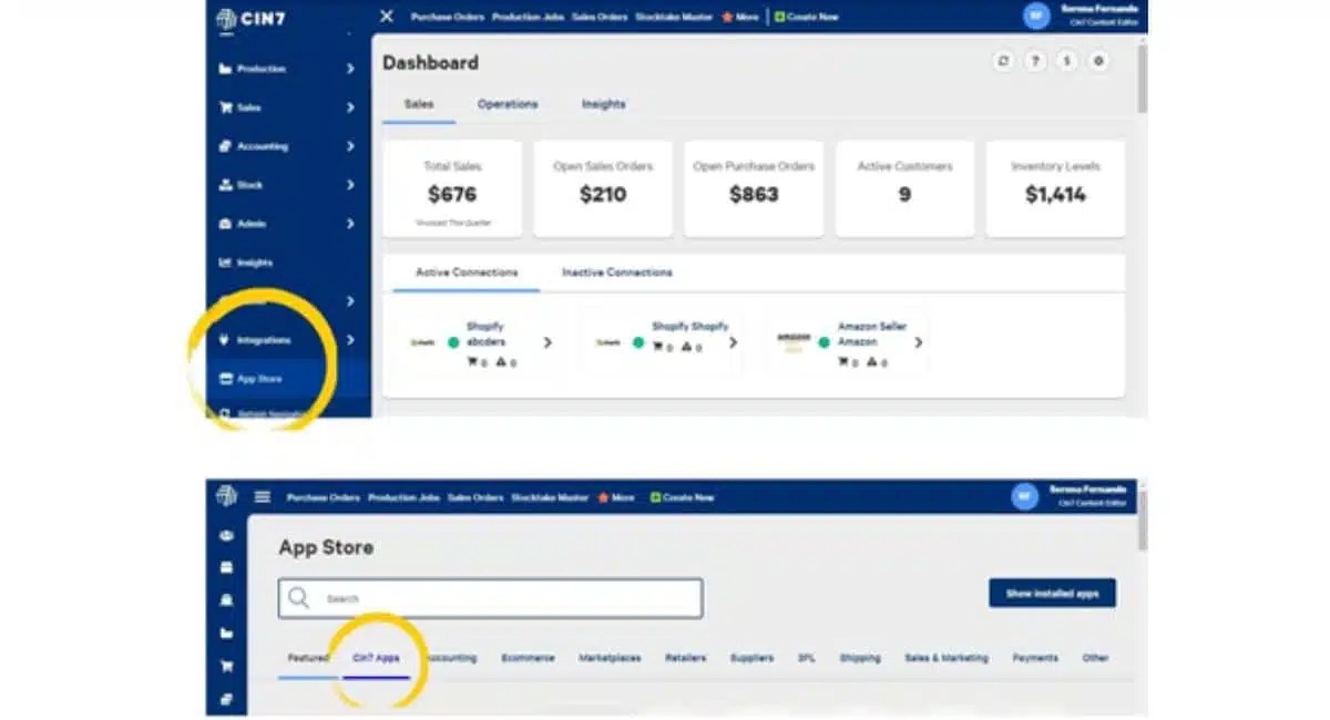 software penjualan dan stok barang cin 7