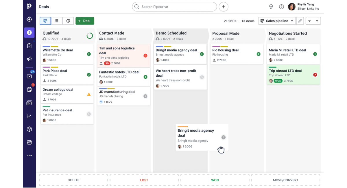 Software Omnichannel Pipedrive