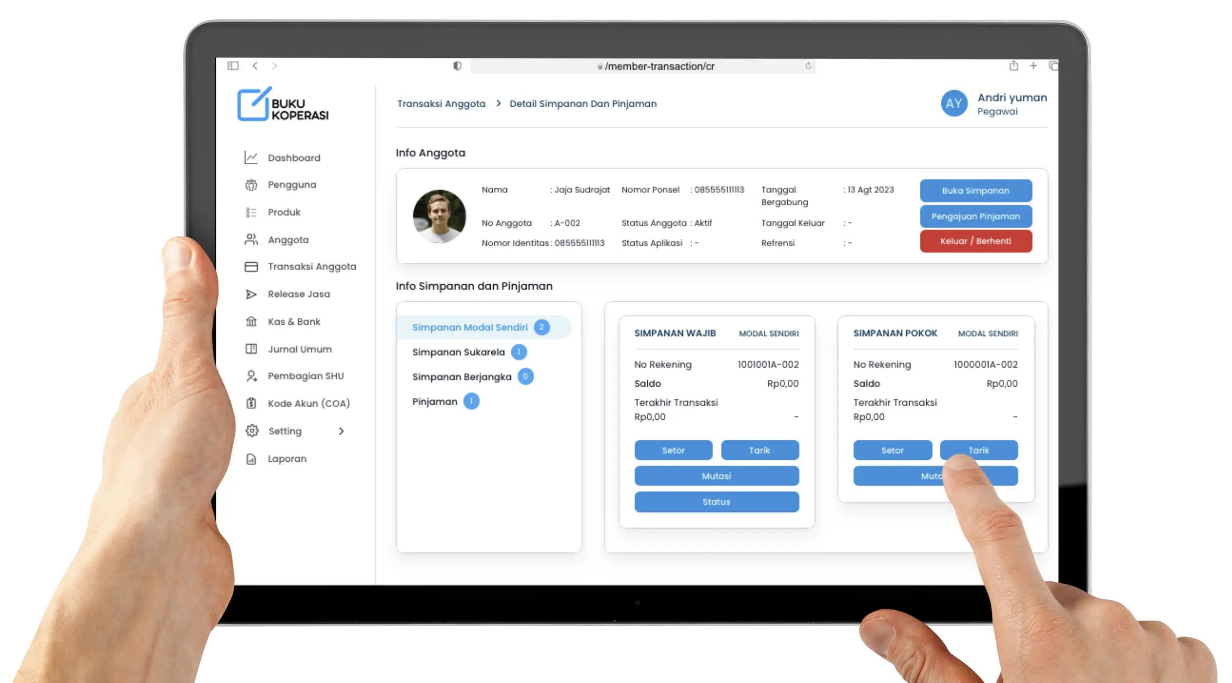 aplikasi buku koperasi