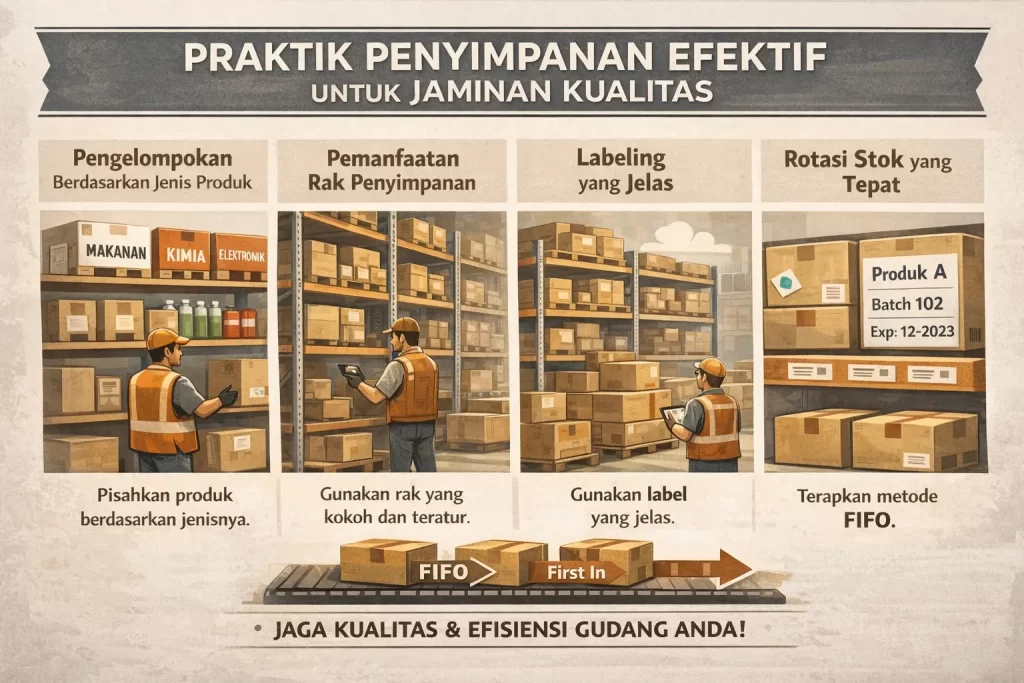 Penyimpanan efektif untuk kontrol kualitas