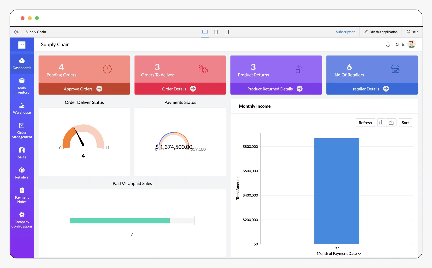 zoho scm