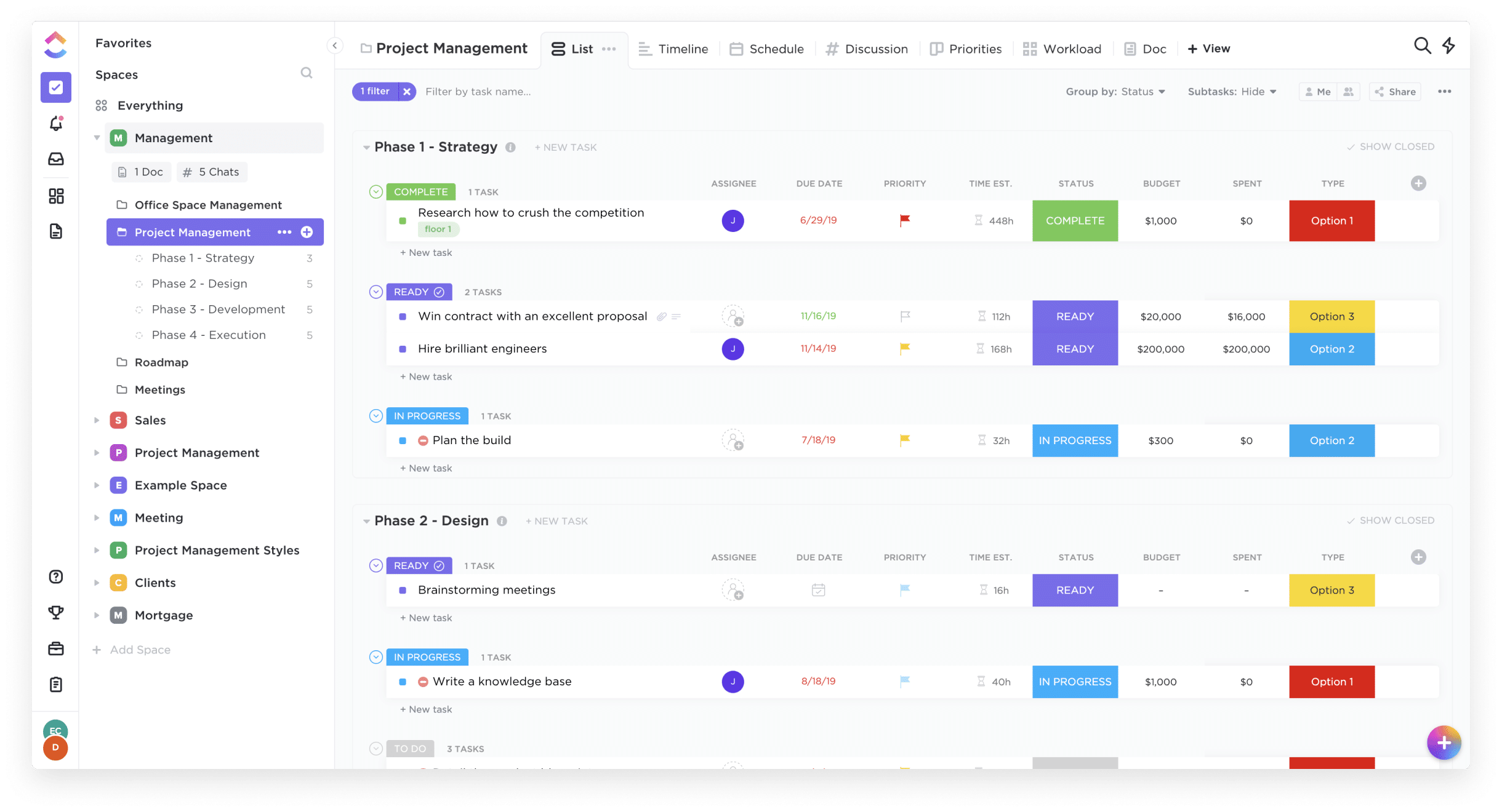 document management system clickup 
