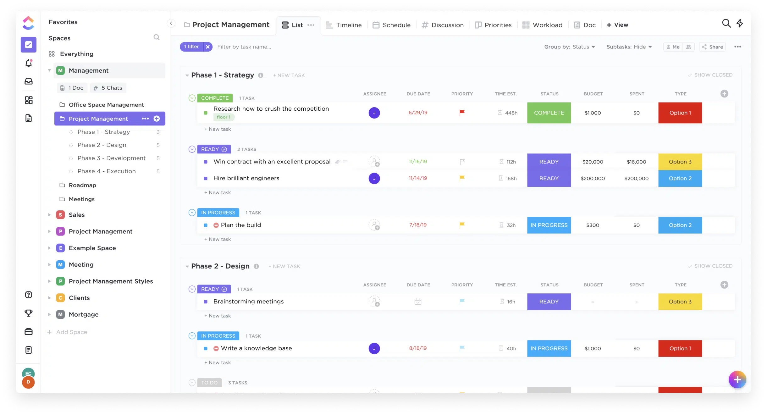 document management system clickup 