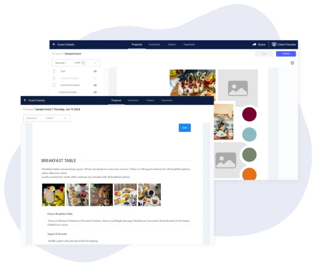 curate catering software