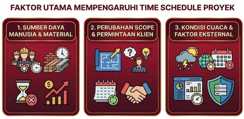 infografis Time Schedule Proyek