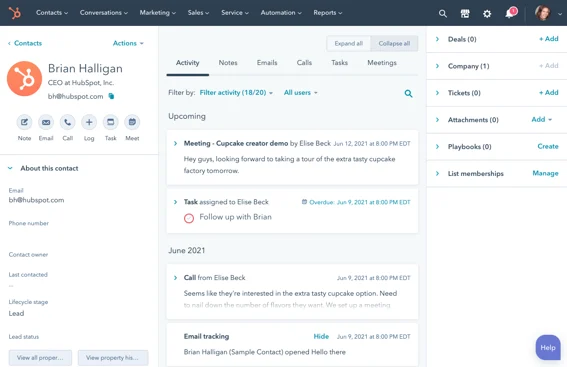 Alternatif Odoo - Hubspot CRM