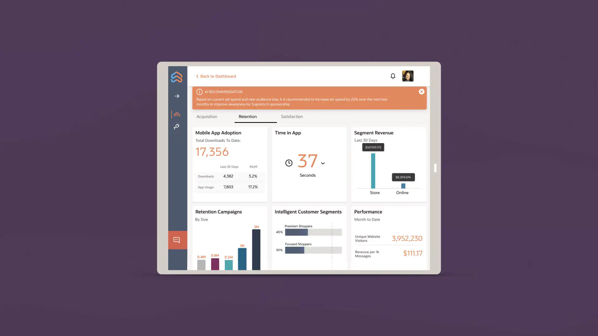 dashboard oracle