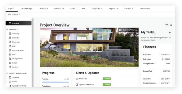CoConstruct dashboard