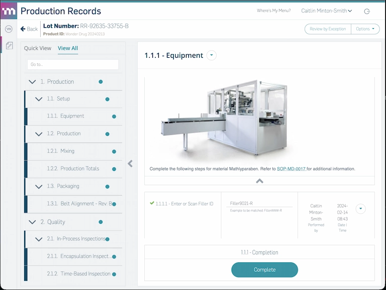 Software Manufaktur MasterControl