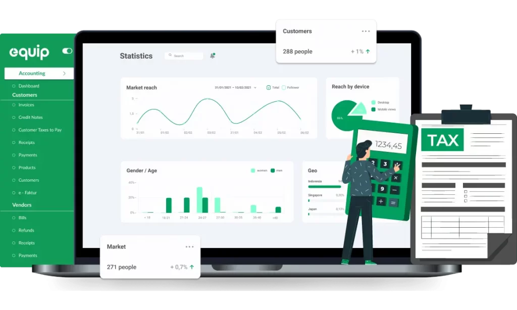 dashboard accounting equip