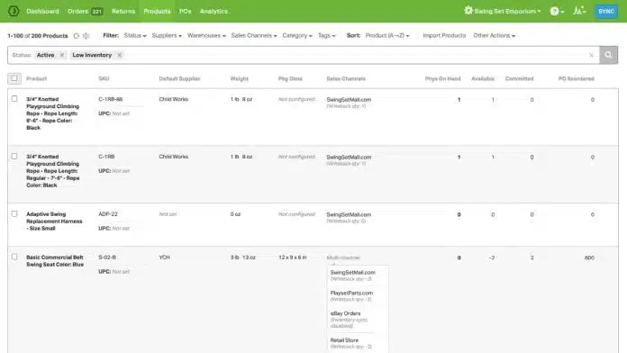 Ordoro Inventory Management