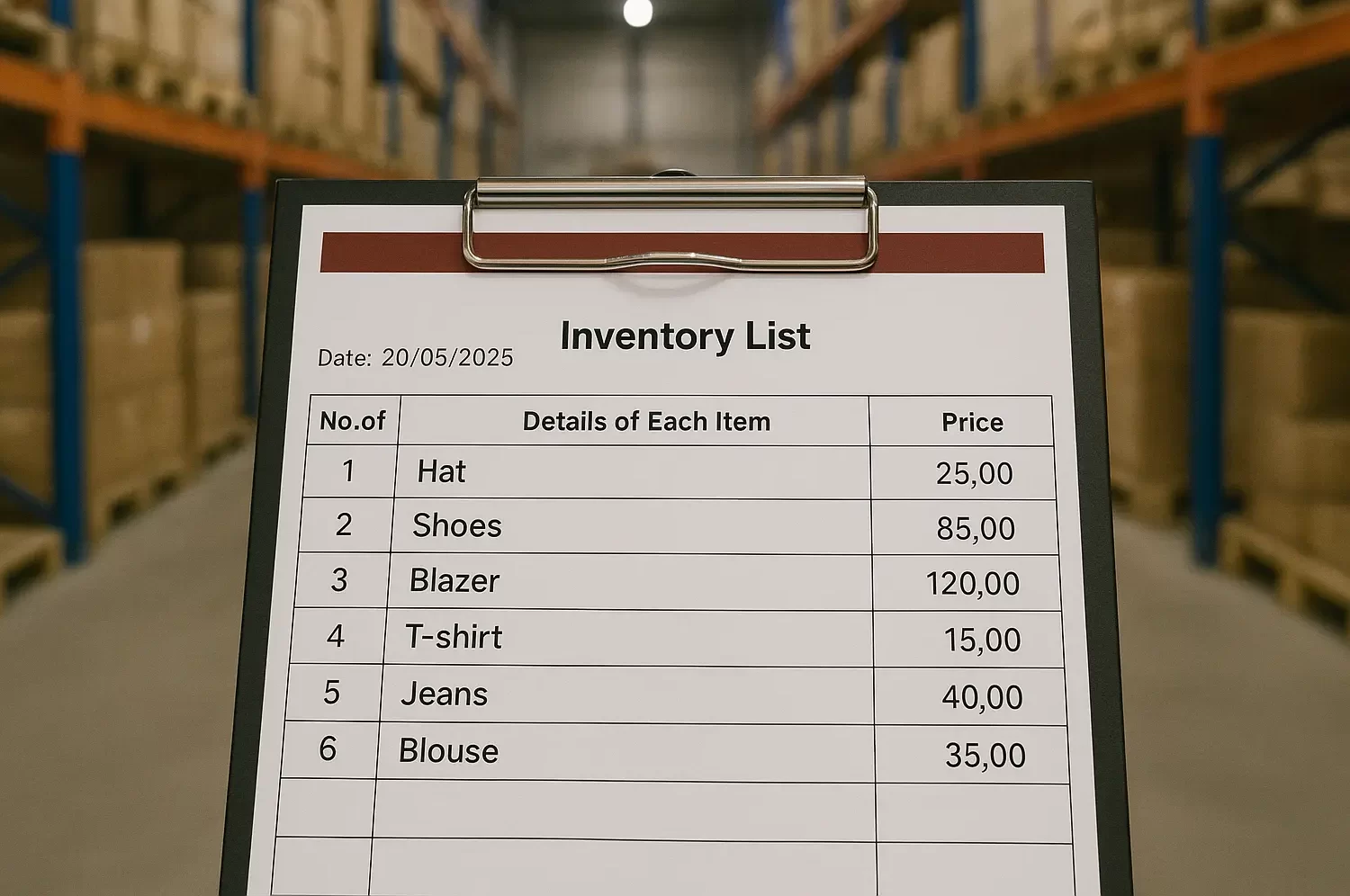 cara membuat daftar inventaris barang