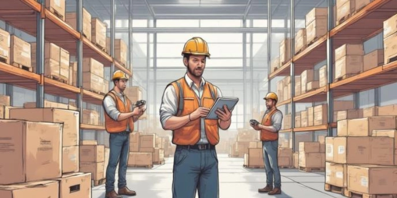 Ilustrasi contoh kasus stock opname di gudang distribusi bahan makanan kemasan.