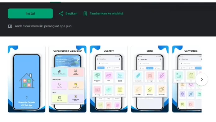 Calculator RAB Rumah dan Renovasi Sipil Konstruksi