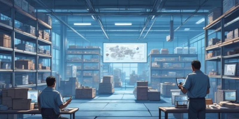 Ilustrasi manfaat sistem manajemen spare part dalam meningkatkan efisiensi dan pengelolaan stok gudang