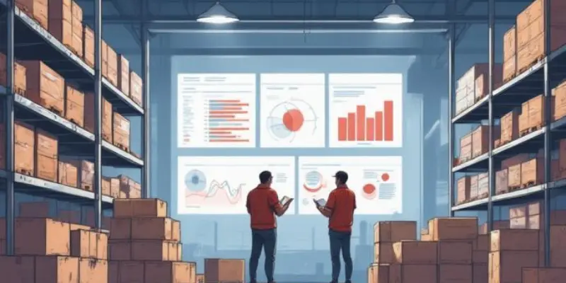 Ilustrasi analisis data inventori setelah stock opname untuk optimasi manajemen persediaan