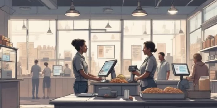 Sistem point of sale (POS) untuk transaksi penjualan di bisnis ritel