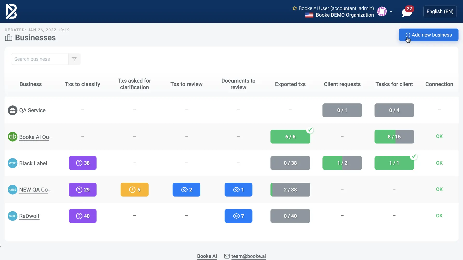 booke accounting tools