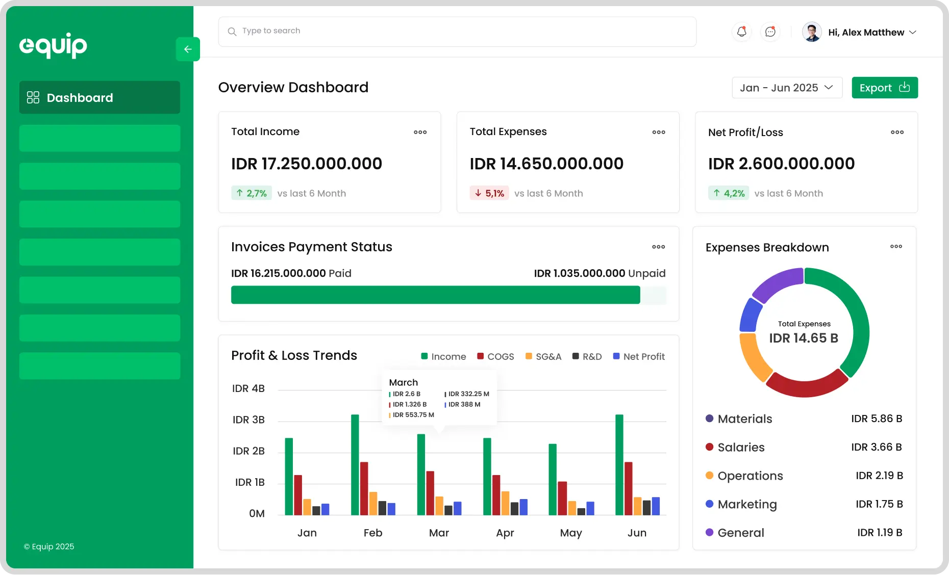 equip accounting software