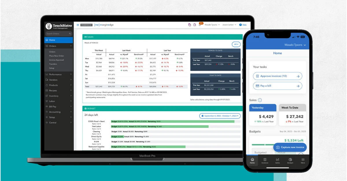 touchbistro pos dashboard