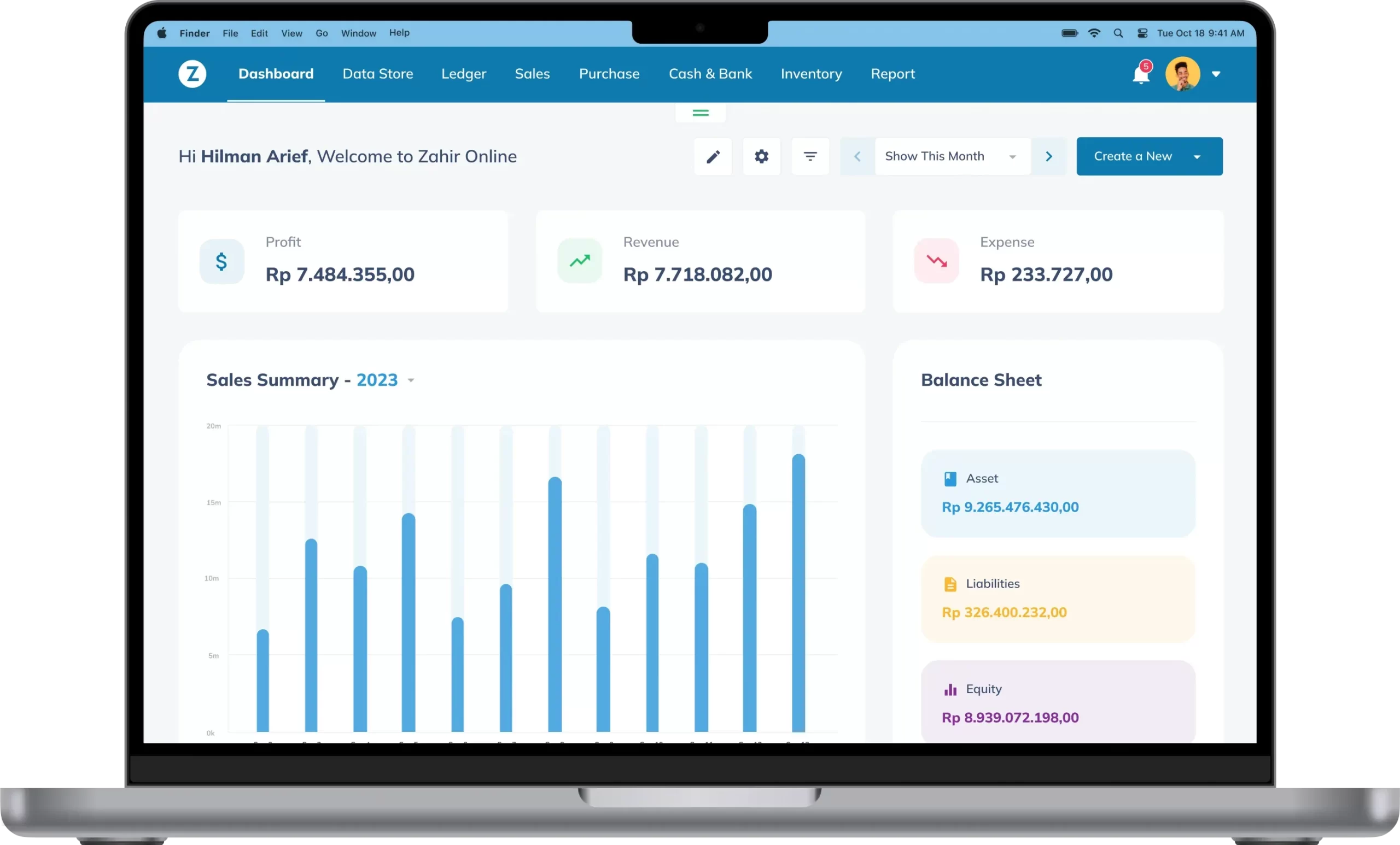 Zahir Accounting Software