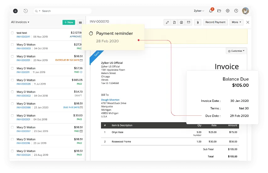 program akuntansi Zoho