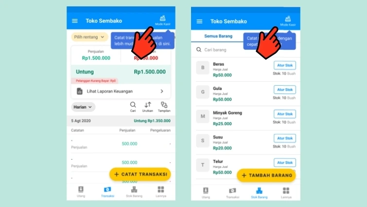 Aplikasi catatan penjualan