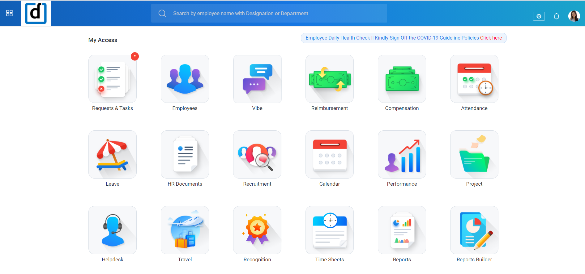 darwinbox dashboard