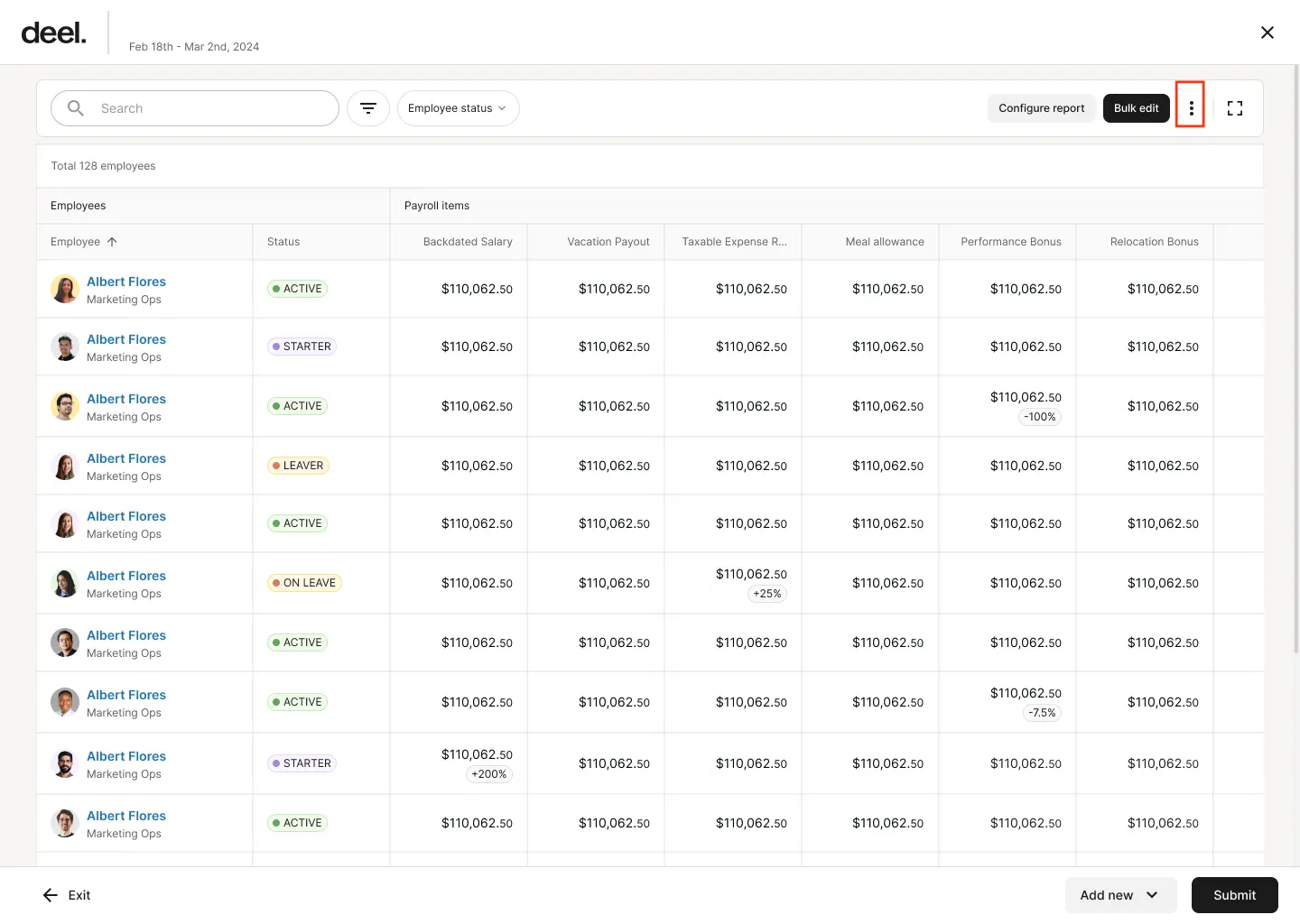 deel dashboard