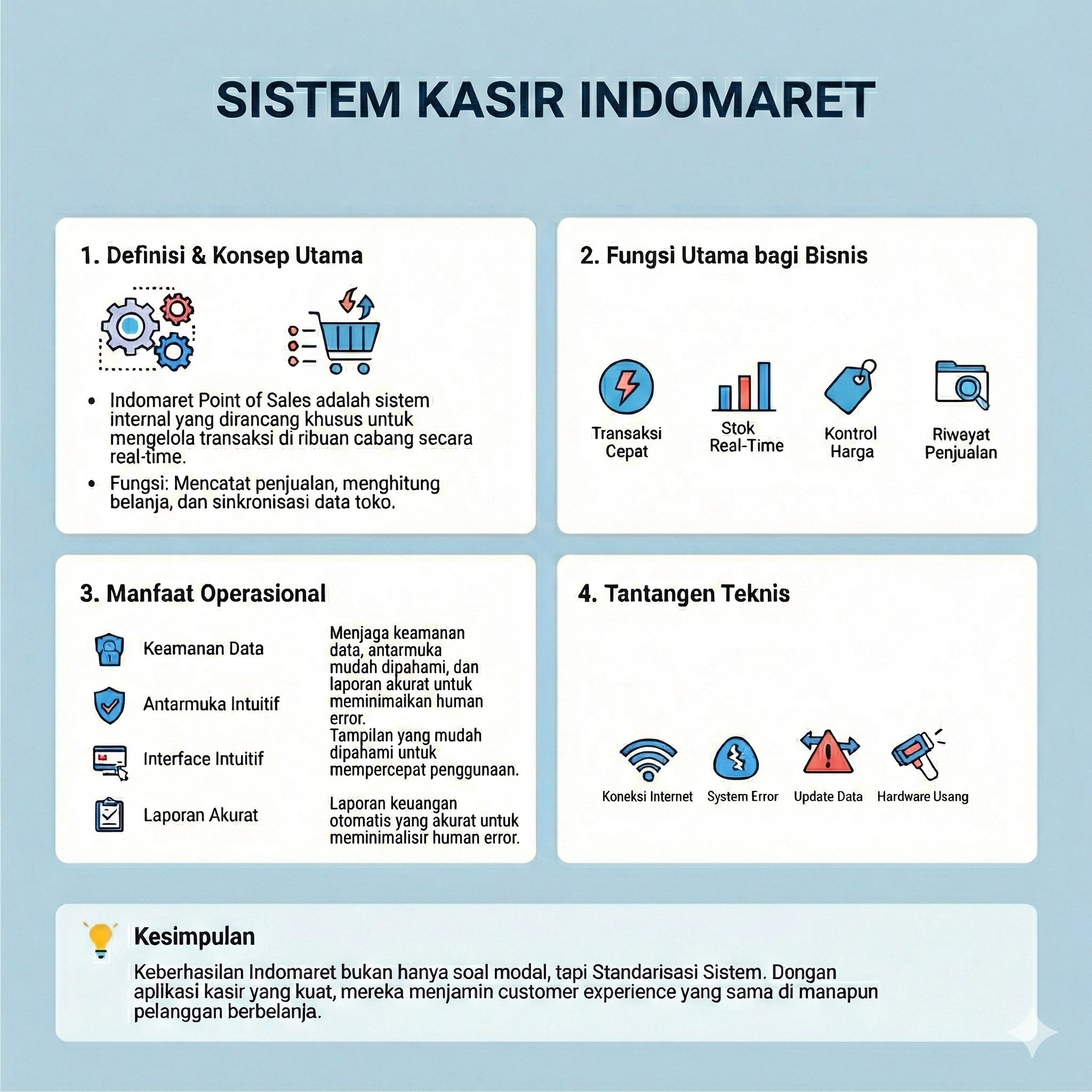 infografis sistem kasir