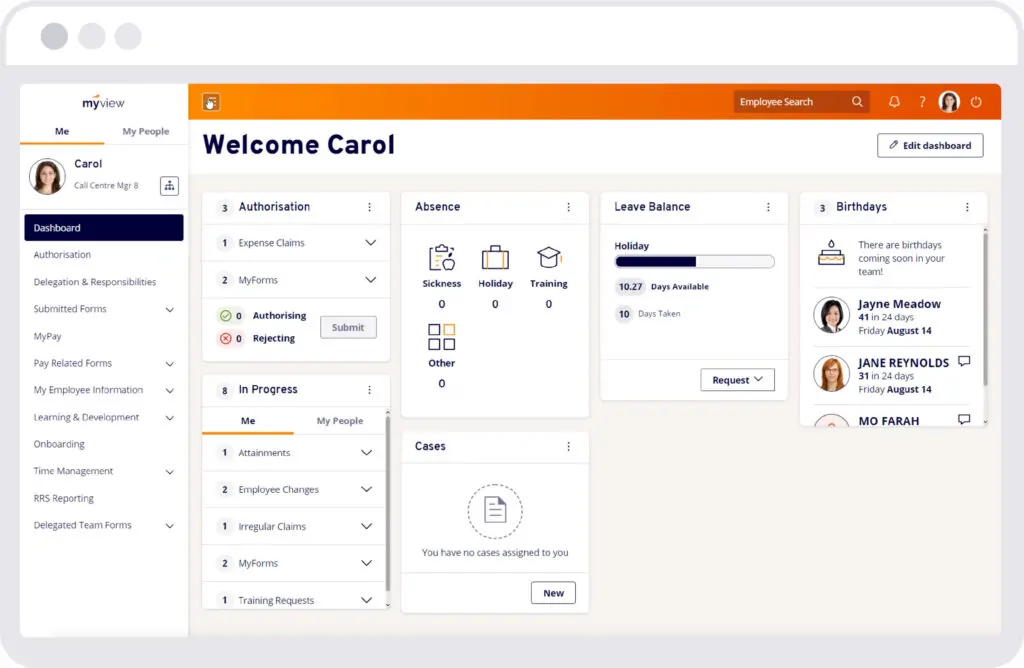 zellis hcm cloud dashboard
