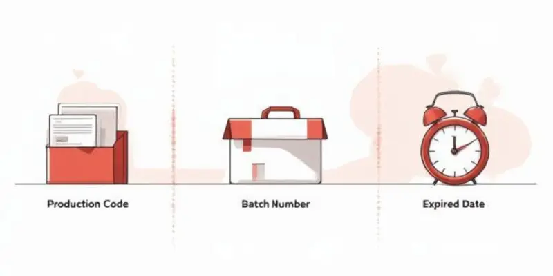 Perbedaan kode produksi, batch number, dan tanggal kadaluarsa pada produk