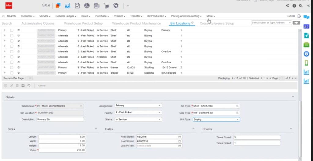 Infor Warehouse Management Software