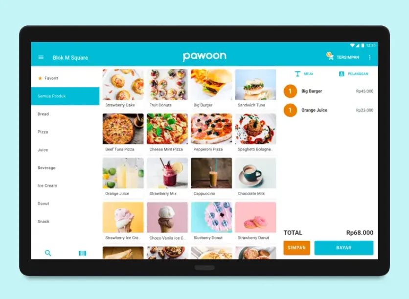Aplikasi Kasir Retail Pawoon