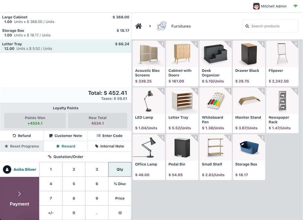 software odoo retail