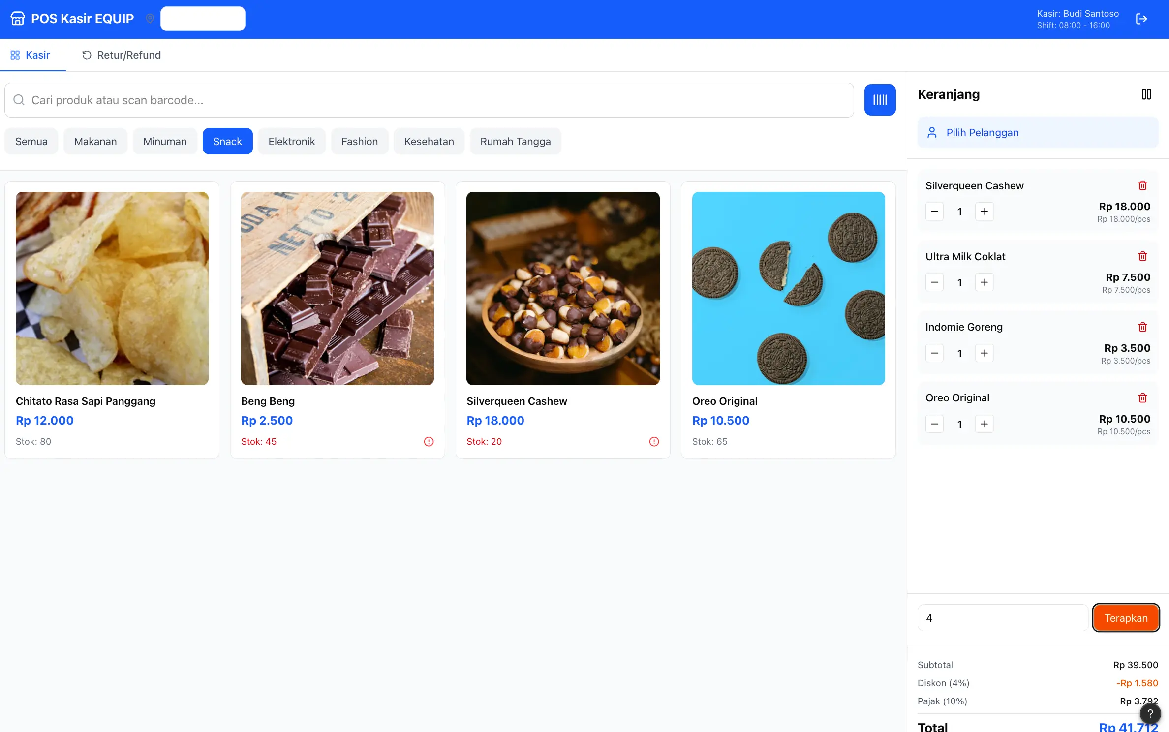 software kasir equip