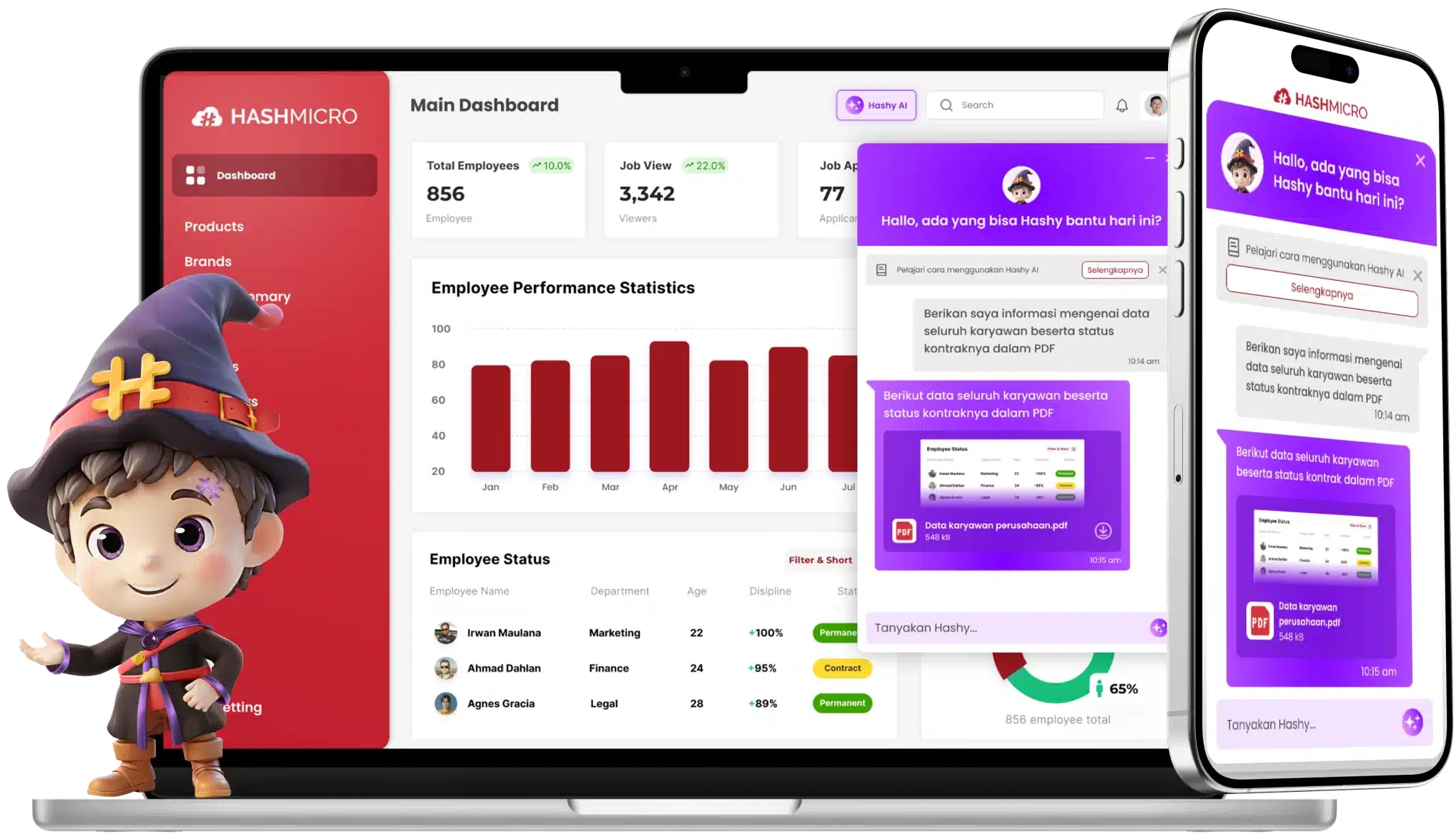 aplikasi absensi online hashmicro