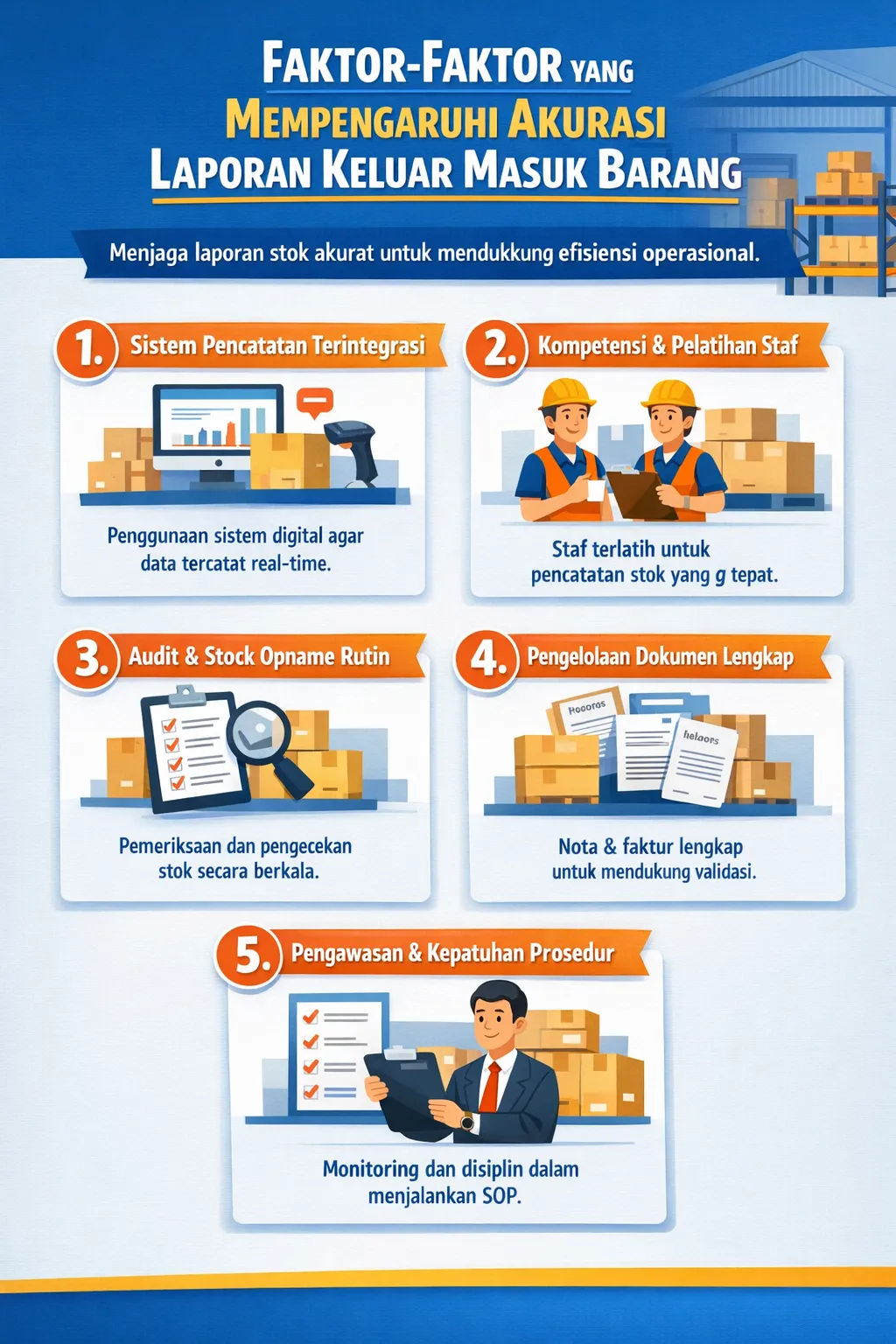 faktor laporan kaluar masuk barang