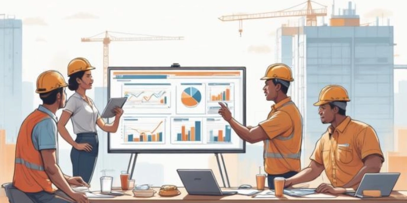 Ilustrasi strategi manajemen proyek untuk mencegah dan mengatasi deviasi pekerjaan konstruksi.