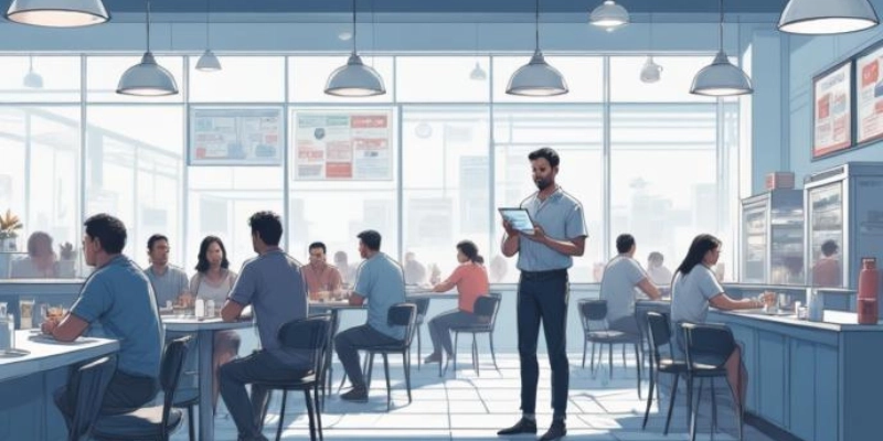 Ilustrasi penggunaan table management system untuk meningkatkan efisiensi restoran
