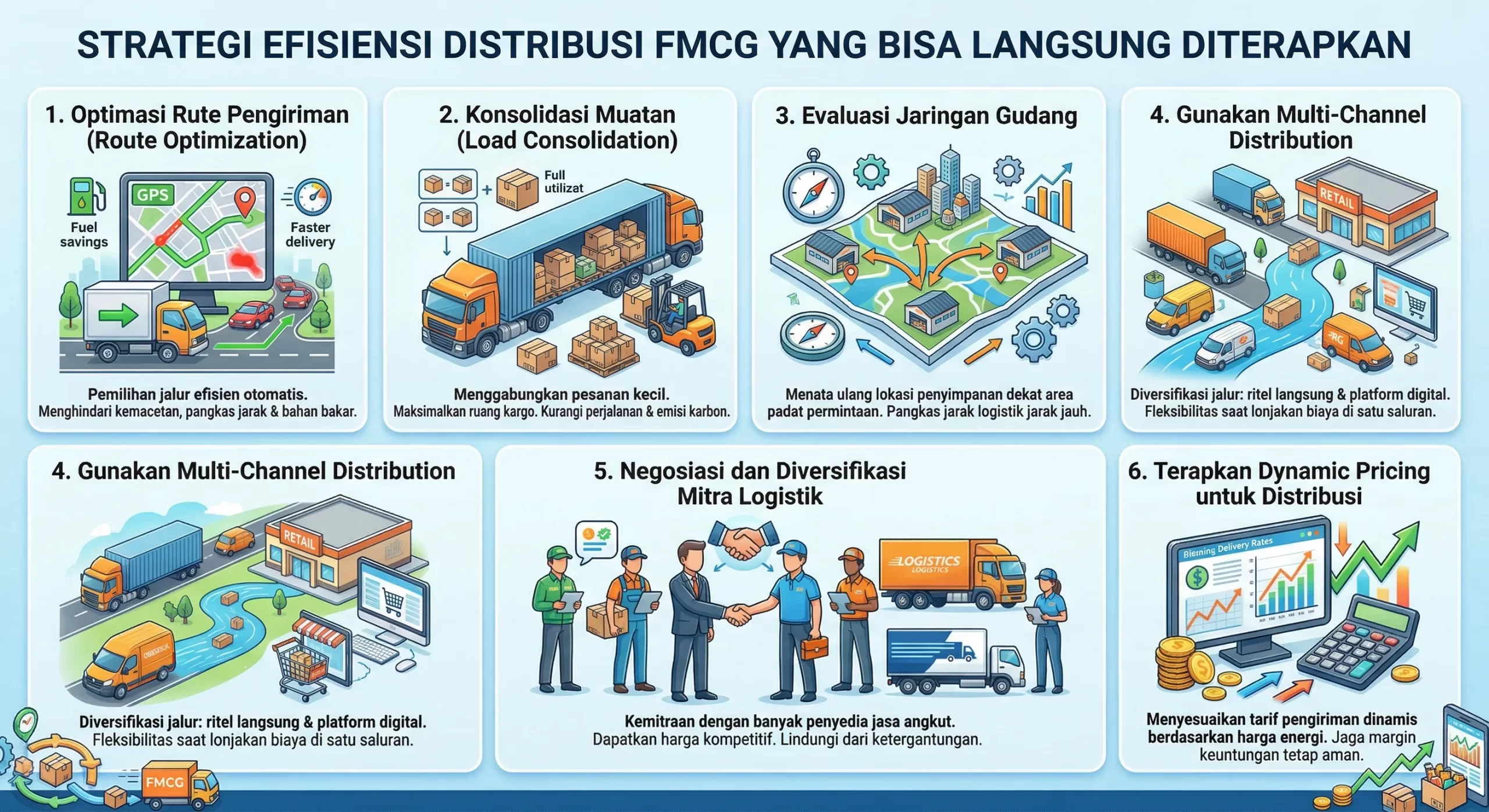 infografi Strategi Efisiensi Distribusi FMCG yang Bisa Langsung Diterapkan (1)