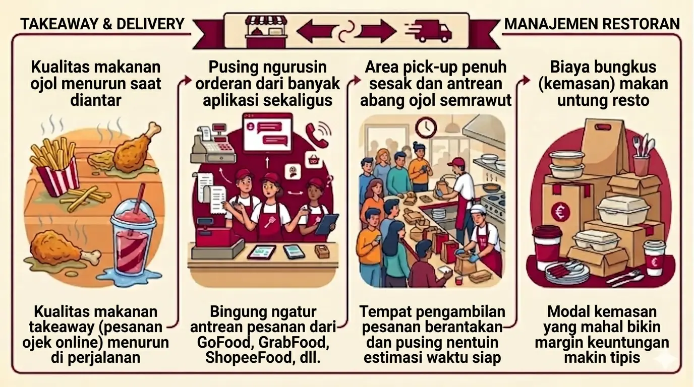Infografis Take Away Restoran