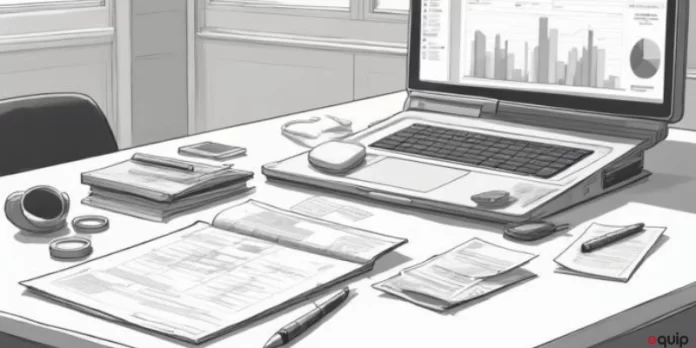 Ilustrasi pengelolaan faktur pembelian dalam bisnis modern