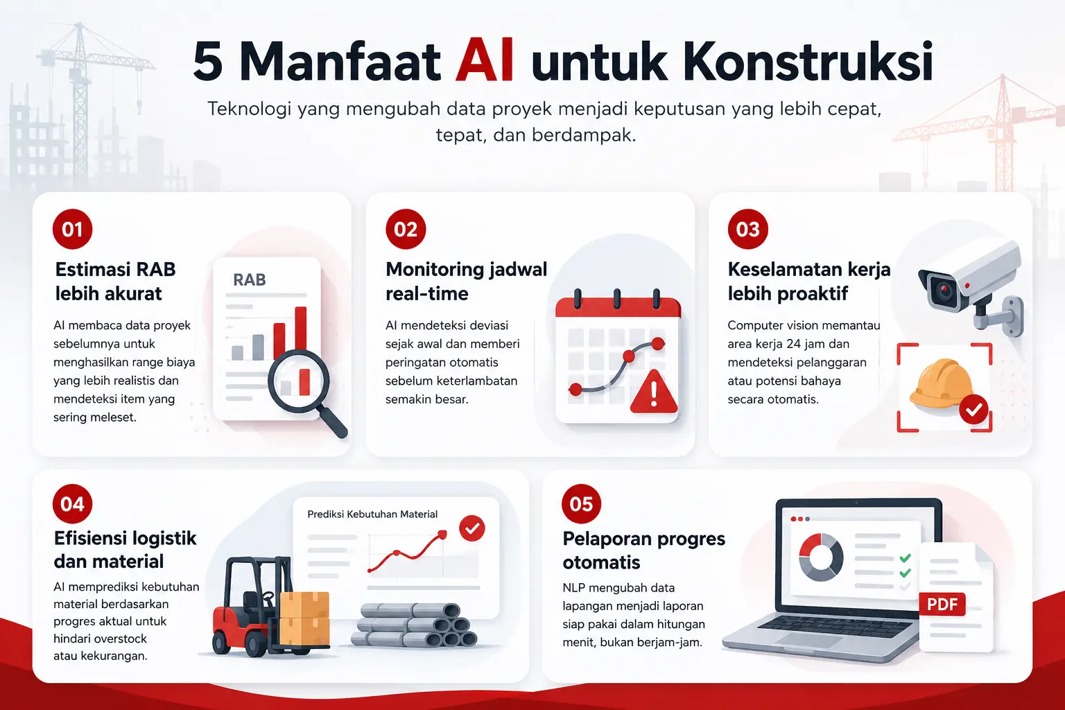 Manfaat AI untuk Konstruksi