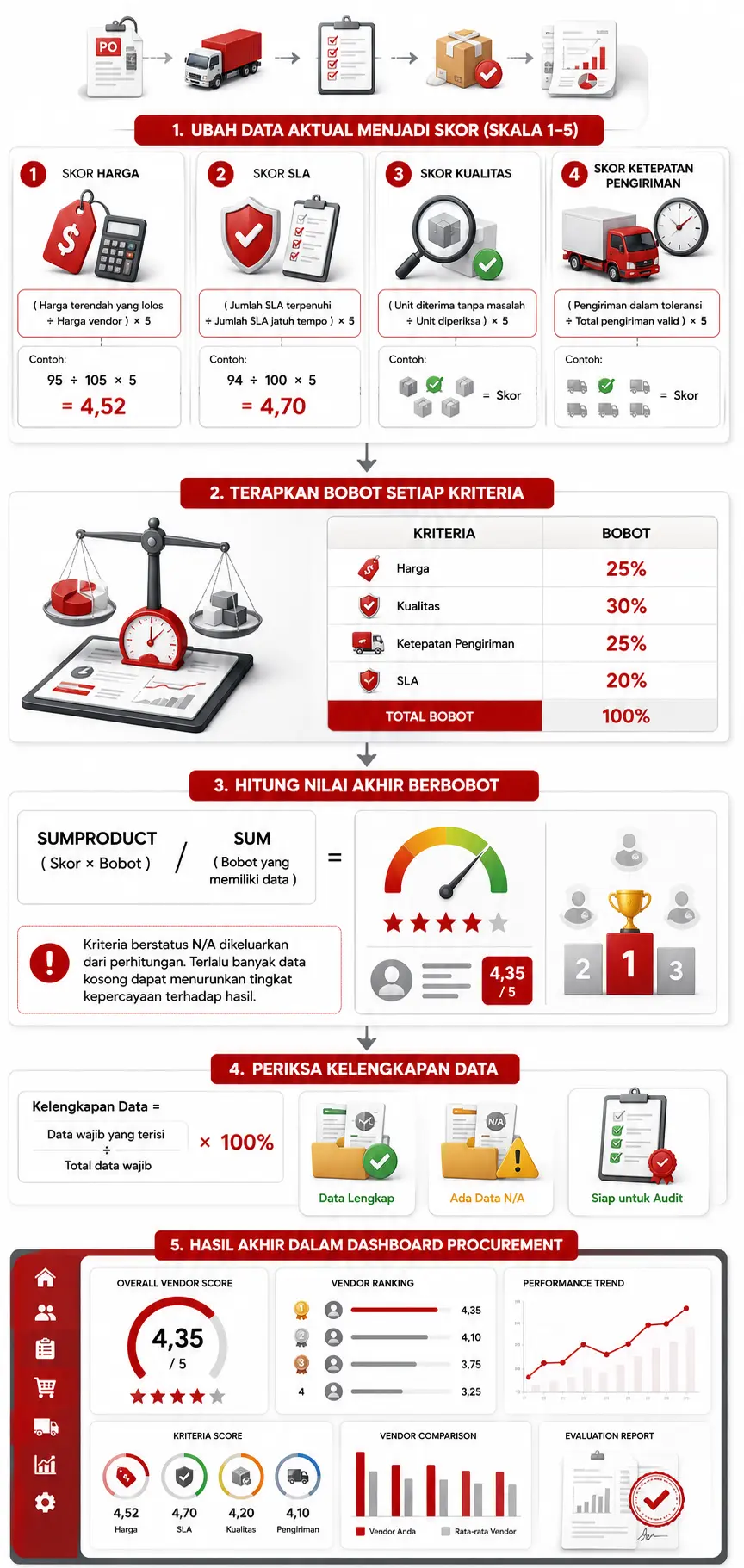 Infografis Cara Membuat Vendor Scoreboard