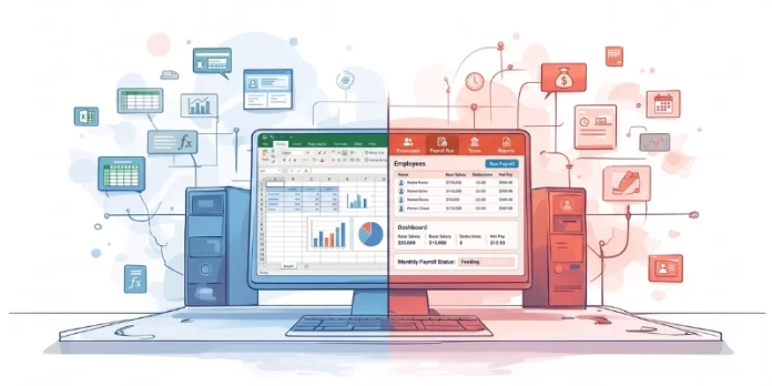 excel vs software payroll