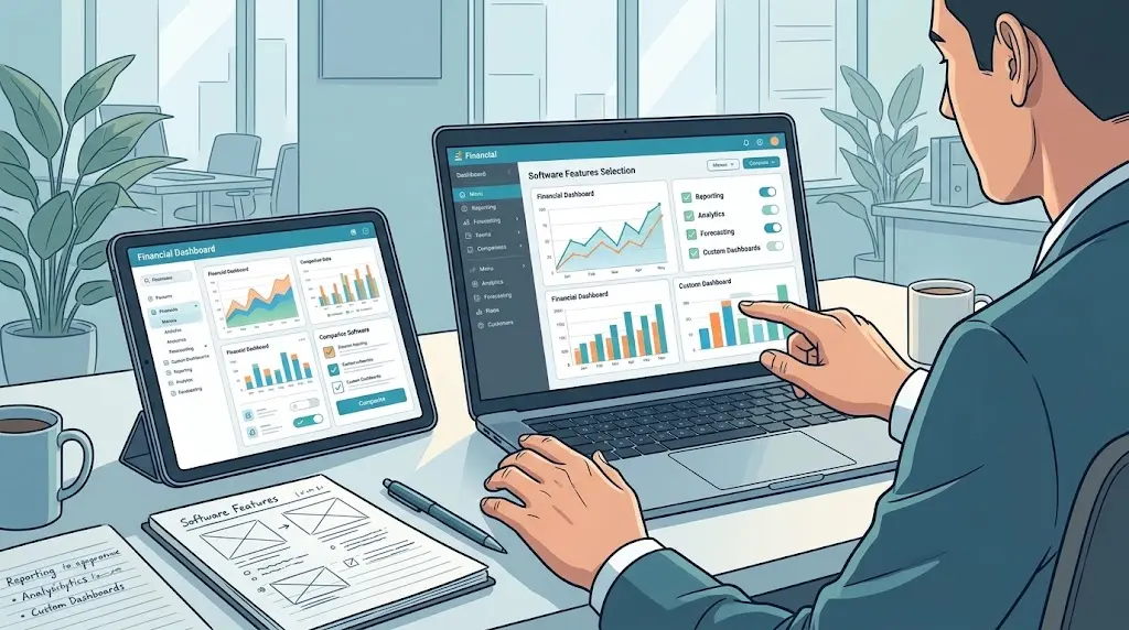 cara memilih software dashboard keuangan